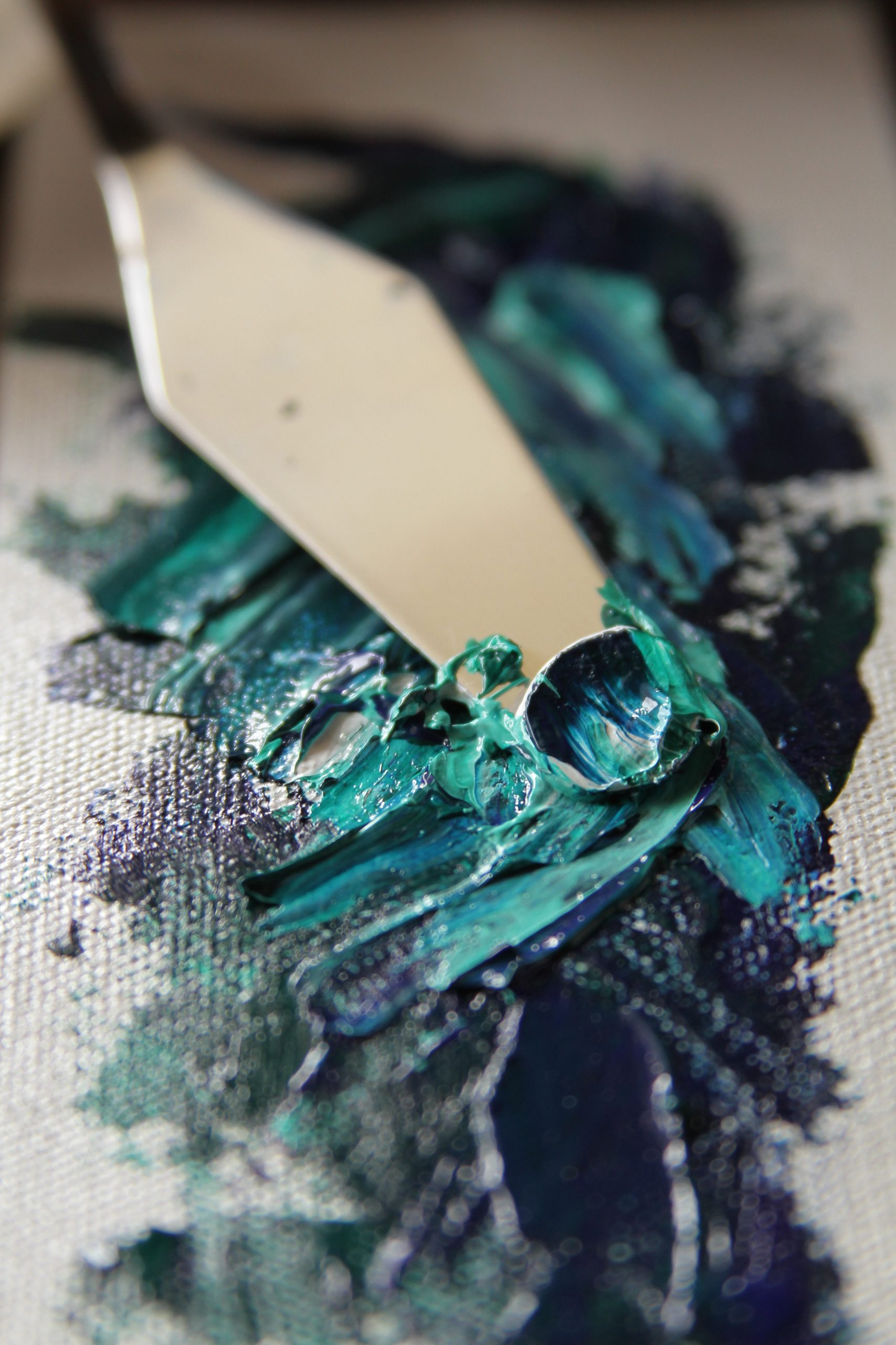 Pintura con espátula